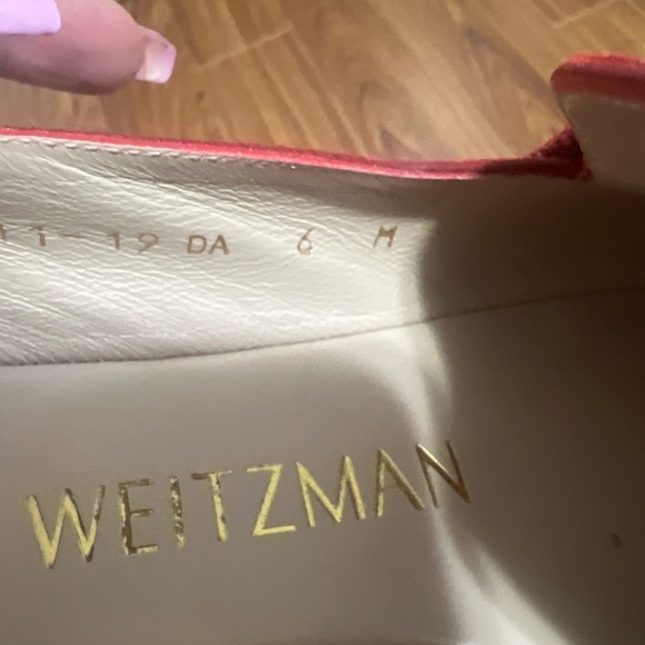 Stuart Weitzman Red Suede Loafers - Picture 2 of 2